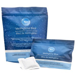 Packets of Methylene Blue Age Defying Bath which is also known as Bloo Bath